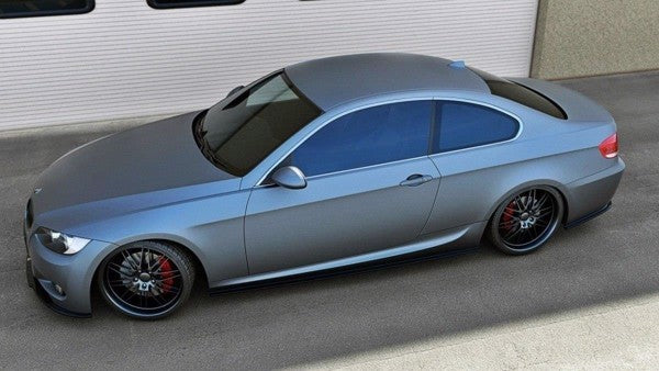 Maxton Side Skirts Diffusers For BMW 3 E92 Mpack - Gloss Black