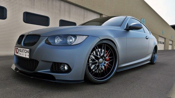 Maxton Side Skirts Diffusers For BMW 3 E92 Mpack - Gloss Black