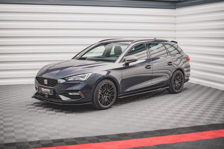 Maxton Side Skirts Diffusers V.1 Seat Leon Fr Mk4 / Cupra Leon  - Gloss Black