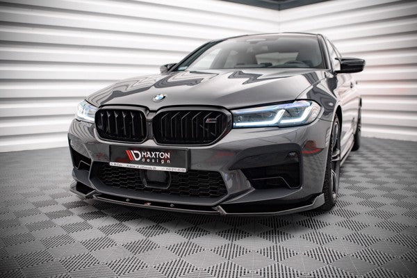 Maxton Front Splitter V.1 BMW M5 F90 Facelift - Gloss Black