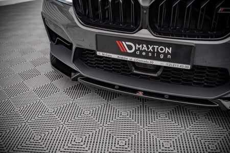 Maxton Front Splitter V.1 BMW M5 F90 Facelift - Gloss Black