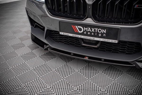 Maxton Front Splitter V.1 BMW M5 F90 Facelift - Gloss Black