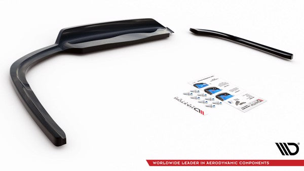 Maxton Central Rear Splitter (With Vertical Bars) Opel Insignia Mk2 - Gloss Black