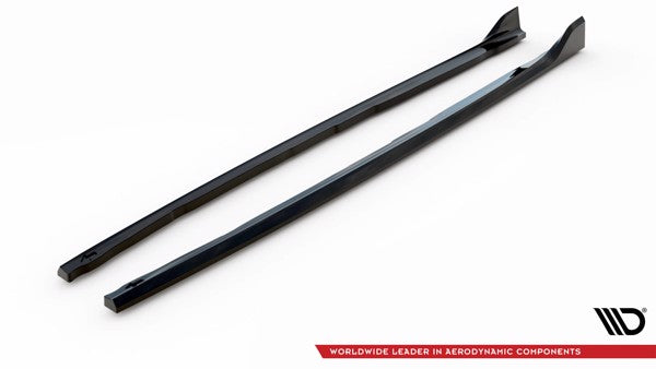 Maxton Side Skirts Diffusers V.5 For BMW 1 F40 M-Pack/ M135I  - Gloss Black