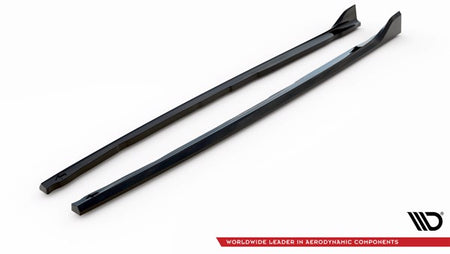 Maxton Side Skirts Diffusers V.5 For BMW 1 F40 M-Pack/ M135I  - Gloss Black