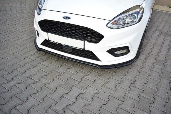 Maxton Front Splitter V.1 Ford Fiesta Mk8 St / St-Line - Gloss Black