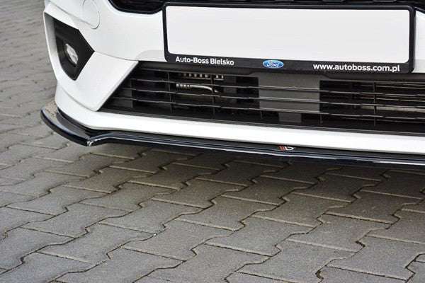 Maxton Front Splitter V.1 Ford Fiesta Mk8 St / St-Line - Gloss Black
