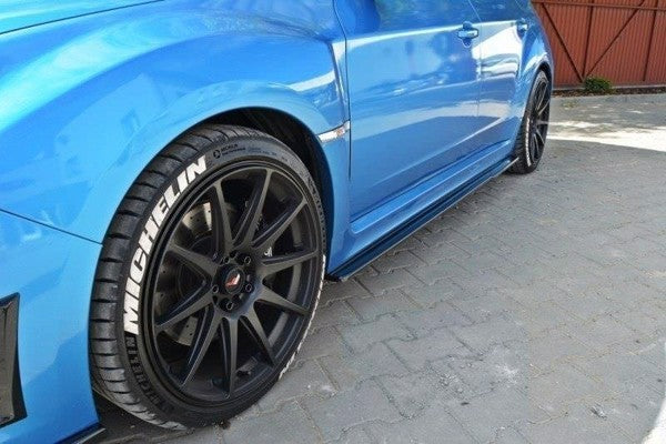 Maxton Side Skirts Diffusers Subaru Impreza Wrx Sti 2009-2011 - Gloss Black