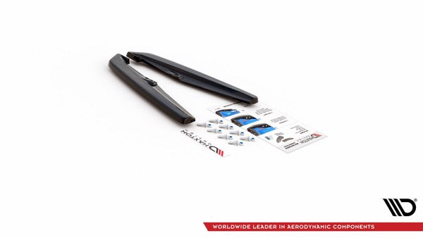 Maxton Rear Side Splitters Porsche Panamera Turbo 970 Facelift - Gloss Black