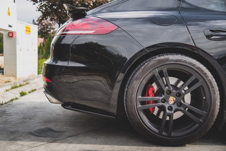 Maxton Rear Side Splitters Porsche Panamera Turbo 970 Facelift - Gloss Black