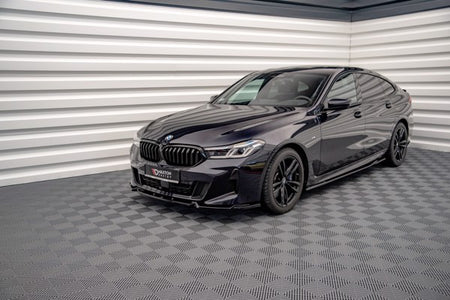 Maxton Side Skirts Diffusers For BMW 6 Gt G32 M-Pack - Gloss Black