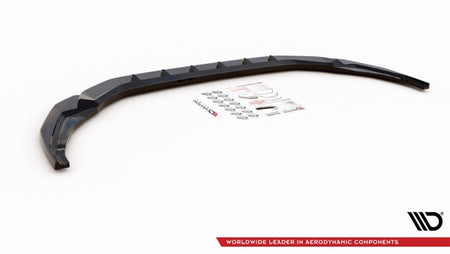 Maxton Front Splitter V.4 Audi S3 / A3 S-Line 8Y - Gloss Black