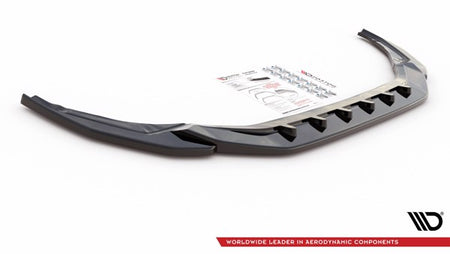 Maxton Front Splitter V.4 Audi S3 / A3 S-Line 8Y - Gloss Black