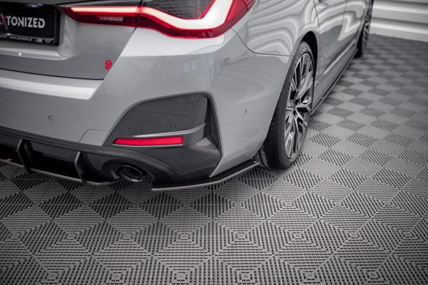 Maxton Street Pro Rear Side Splitters BMW 4 Gran Coupe M-Pack G26 - Black