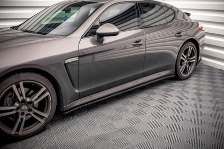 Maxton Side Skirts Diffusers V.2 Porsche Panamera / Panamera Diesel / Panamera Turbo 970 - Gloss Black