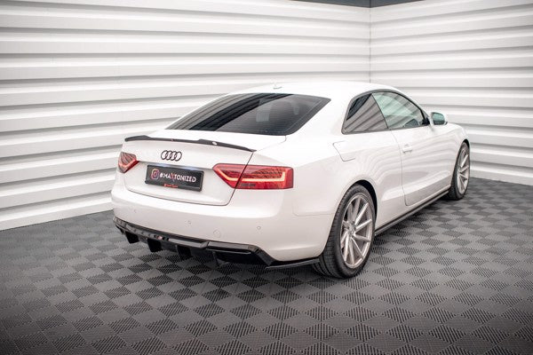 Maxton Rear Side Splitters Audi A5 Coupe 8T Facelift - Gloss Black