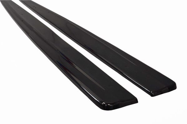 Maxton Side Skirts Diffusers Audi RS7 C7 Fl - Gloss Black