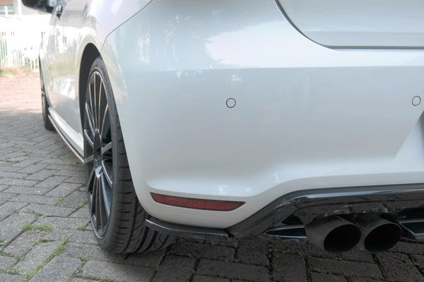 Maxton Rear Side Splitters Volkswagen Polo Mk5 R Wrc - Gloss Black