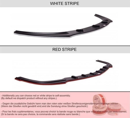 Maxton Front Splitter V.1 VW Arteon - Gloss Black