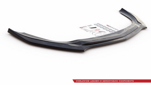 Maxton Front Splitter V.2 Mercedes A35 Amg / Amg-Line W177  - Gloss Black