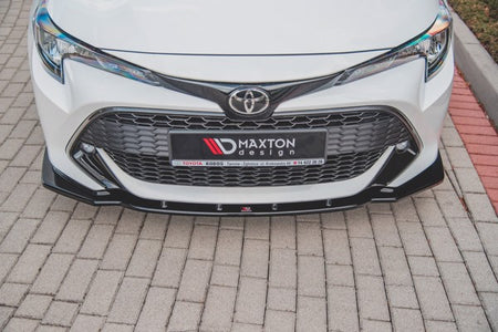 Maxton Front Splitter V.1 Toyota Corolla Xii Touring Sports/ Hatchback - Gloss Black
