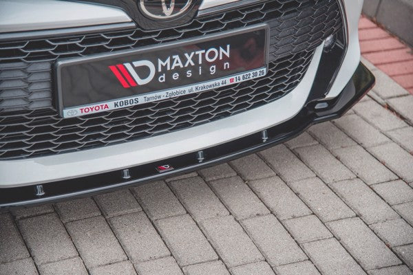 Maxton Front Splitter V.1 Toyota Corolla Xii Touring Sports/ Hatchback - Gloss Black