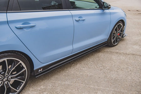 Maxton Racing Durability Side Skirts Diffusers Hyundai I30 N Mk3 / Mk3 Fl Hatchback / Fastback - Black