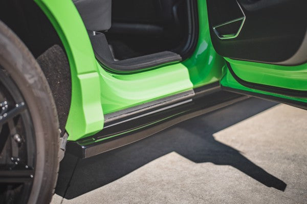 Maxton Side Skirts Diffusers Audi RSq3 F3 - Gloss Black