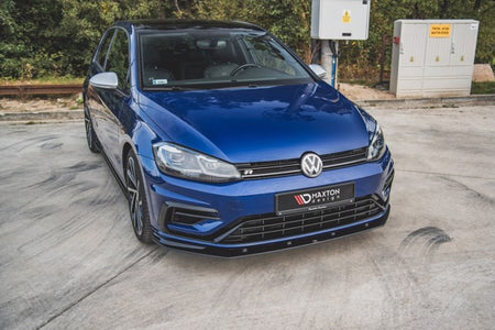 Maxton Racing Durability Front Splitter VW Golf 7 R / R-Line Facelift - Black