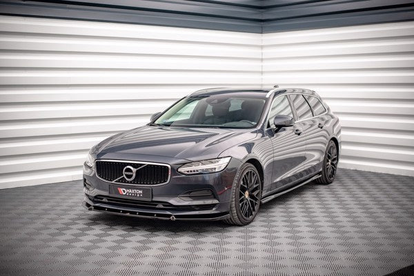 Maxton Front Splitter V.2 Volvo V90 Mk2 - Gloss Black