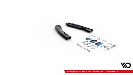 Maxton Rear Side Splitters Volkswagen Tiguan R Mk2 Facelift - Gloss Black