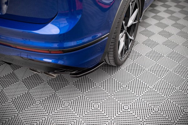 Maxton Rear Side Splitters Volkswagen Tiguan R Mk2 Facelift - Gloss Black