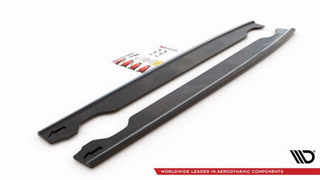 Maxton Side Skirts Diffusers Hyundai I20 N Mk3 - Gloss Black