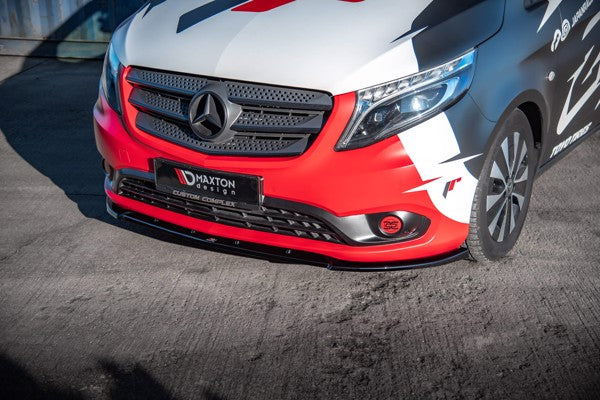 Maxton Front Splitter V.2 Mercedes-Benz VIto W447 Facelift - Gloss Black