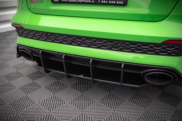 Maxton Street Pro Rear Diffuser Audi RS3 Sedan 8Y - Black
