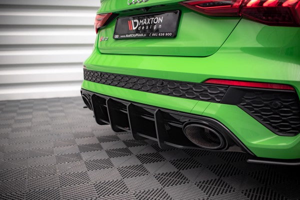 Maxton Street Pro Rear Diffuser Audi RS3 Sedan 8Y - Black