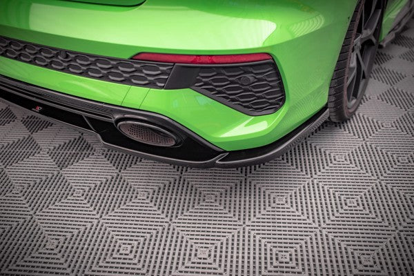 Maxton Central Rear Splitter Audi RS3 Sedan 8Y - Gloss Black