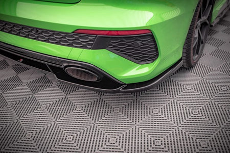 Maxton Central Rear Splitter Audi RS3 Sedan 8Y - Gloss Black