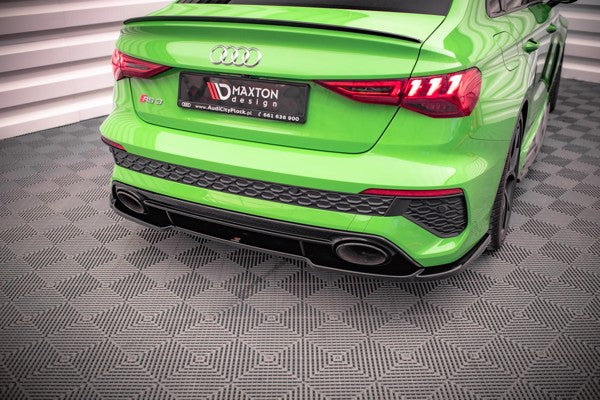 Maxton Central Rear Splitter Audi RS3 Sedan 8Y - Gloss Black