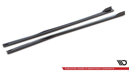 Maxton Side Skirts Diffusers Dodge Charger Srt Mk7 Facelift - Gloss Black