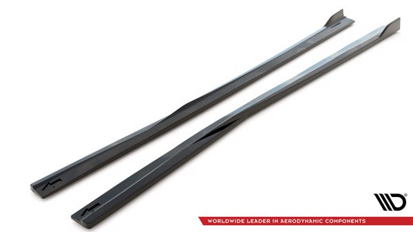 Maxton Side Skirts Diffusers Dodge Charger Srt Mk7 Facelift - Gloss Black