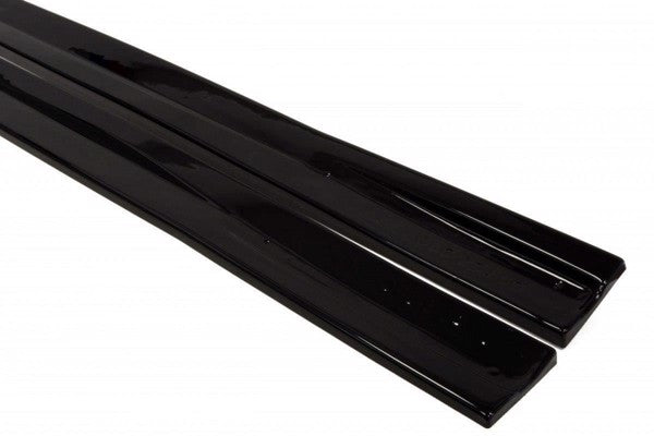 Maxton Side Skirts Diffusers Opel Astra H (For Opc / Vxr) - Gloss Black