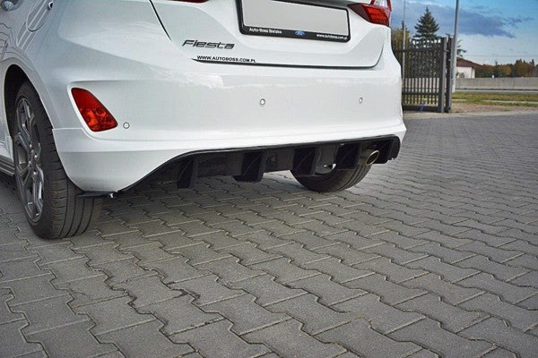 Maxton Rear Side Splitters V.1 Ford Fiesta Mk8 St-Line - Gloss Black