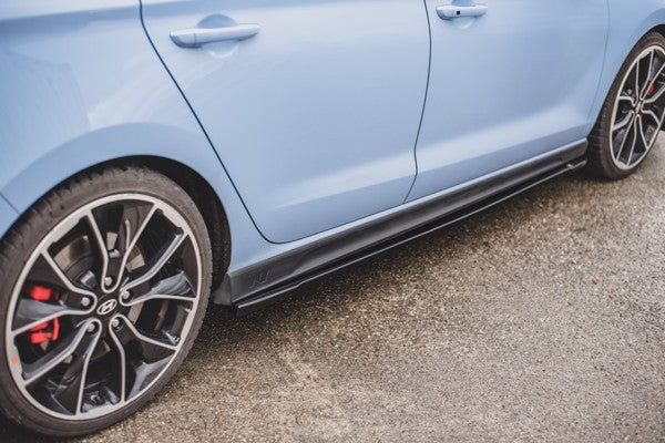 Maxton Side Skirts Diffusers V.4 Hyundai I30 N Mk3 / Mk3 Fl Hatchback/ Fastback - Gloss Black