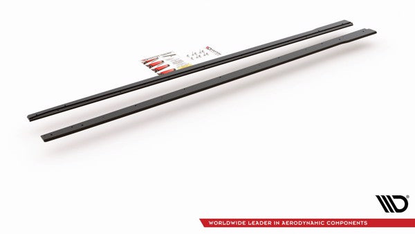 Maxton Racing Durability Side Skirts Diffusers Volkswagen Polo Gti Mk6 - Black