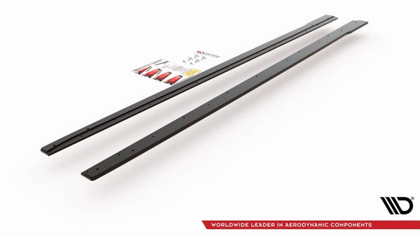 Maxton Racing Durability Side Skirts Diffusers Volkswagen Polo Gti Mk6 - Black