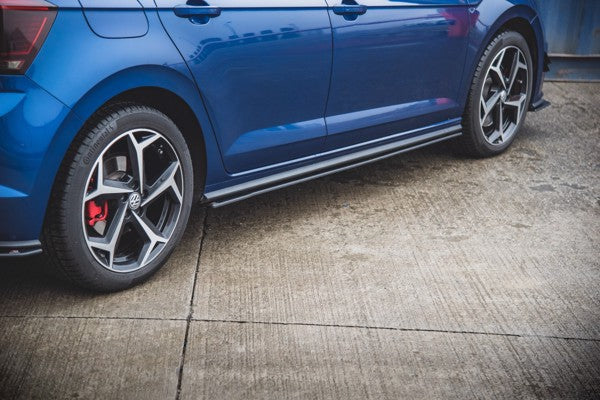 Maxton Racing Durability Side Skirts Diffusers Volkswagen Polo Gti Mk6 - Black