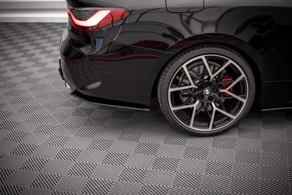 Maxton Street Pro Rear Side Splitters BMW 4 M-Pack G22 - Black