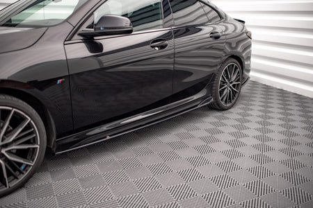 Maxton Side Skirts Diffusers V.2 BMW 2 Gran Coupe M-Pack / M235I F44 - Gloss Black