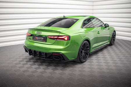 Maxton Street Pro Rear Side Splitters Audi RS5 F5 Facelift - Black